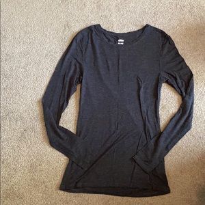 Dark gray long sleeve shirt